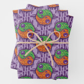 Trippy Drippy Frog Yin Yang Geschenkpapier Set (Beispiel)