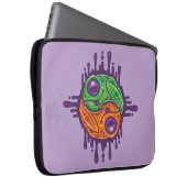 Trippy Drippy Frog Yin Yang Laptopschutzhülle (Vorne Rechts)