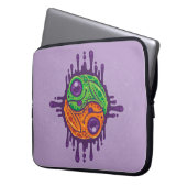 Trippy Drippy Frog Yin Yang Laptopschutzhülle (Vorderseite Links)