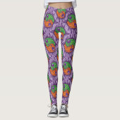 Trippy Drippy Frog Yin Yang Leggings (Vorderseite)
