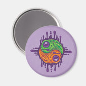Trippy Drippy Frog Yin Yang Magnet (Vorderseite/Rückseite)