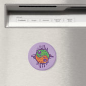 Trippy Drippy Frog Yin Yang Magnet (In Situ (Geschirrspüler))