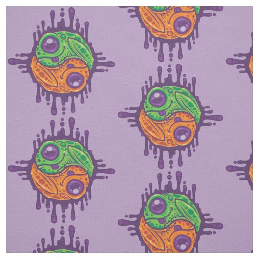 Trippy Drippy Frog Yin Yang Stoff (Muster)