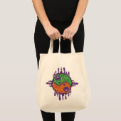 Trippy Drippy Frog Yin Yang Tragetasche (Vorderseite (Produkt))