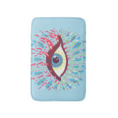 Trippy Eye Psychedelic Art Badematte (Vorderseite Vertikal)