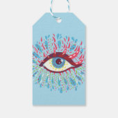 Trippy Eye Psychedelic Art Geschenkanhänger (Rückseite)