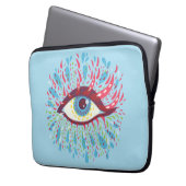 Trippy Eye Psychedelic Art Laptopschutzhülle (Vorderseite Links)