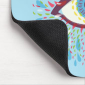Trippy Eye Psychedelic Art Mousepad (Ecke)