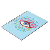 Trippy Eye Psychedelic Art Notizblock (Linke Seite)