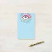 Trippy Eye Psychedelic Art Post-it Klebezettel (Auf Schreibtisch)