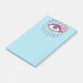 Trippy Eye Psychedelic Art Post-it Klebezettel (angewinkelt)