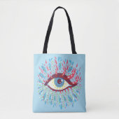 Trippy Eye Psychedelic Art Tasche (Vorderseite)