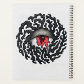 Trippy Eye with Tentacles - Trippy Surreal Art Planer (Rückseite)