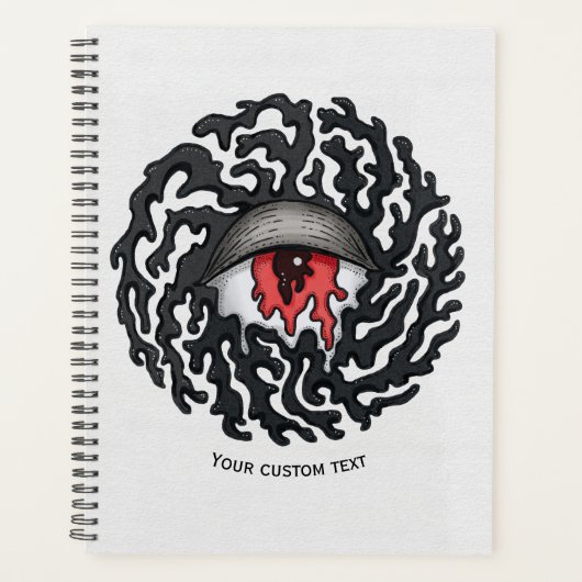 Trippy Eye with Tentacles - Trippy Surreal Art Planer (Vorderseite)
