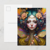 Trippy Fairy Fantasy Art Postkarte (Vorne/Hinten)