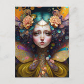 Trippy Fairy Fantasy Art Postkarte (Vorderseite)