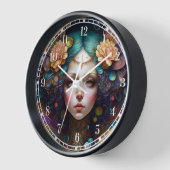 Trippy Fairy Fantasy Art Uhr (Winkel)