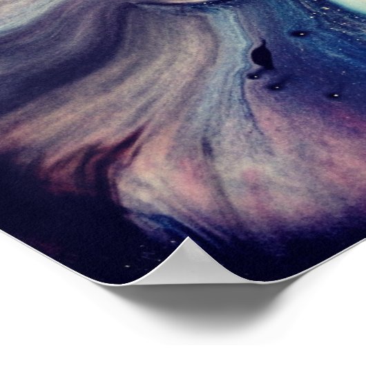 Trippy-Farbe Poster (Ecke)