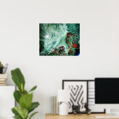 Trippy-Farbe Poster (Heimbüro)