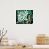 Trippy-Farbe Poster (Küche)