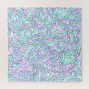 Trippy Farbige 3D Wirbel Puzzle