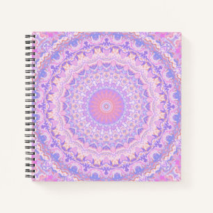 Trippy Farbige Komplexe Boho Hippie Mandala Notizblock