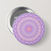 Trippy-farbige, komplizierte Boho-Hippie-Mandala Button (Vorne & Hinten)