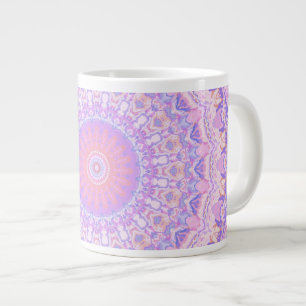 Trippy-farbige, komplizierte Boho-Hippie-Mandala Jumbo-Tasse