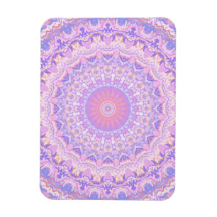 Trippy-farbige, komplizierte Boho-Hippie-Mandala Magnet