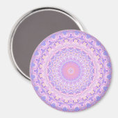 Trippy-farbige, komplizierte Boho-Mandala Magnet (Vorderseite/Rückseite)