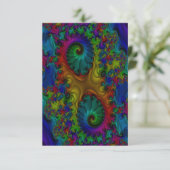 Trippy Fraktal Dankeschön Karten (Stehend Vorderseite)