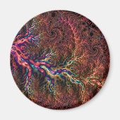 Trippy-Fraktal Magnet (Vorne)