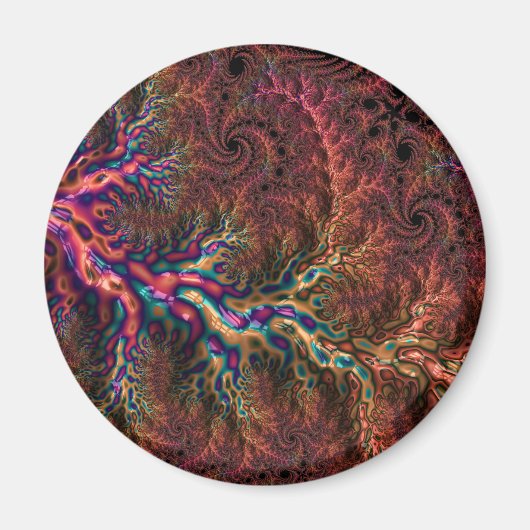 Trippy-Fraktal Magnet (Vorne)