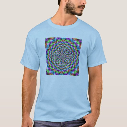 trippy Fraktal-Shirt T-Shirt (Vorderseite)