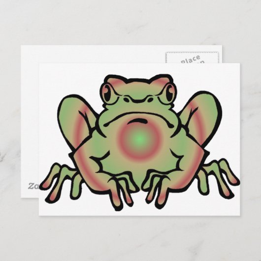 Trippy Frog Postkarte (Vorne/Hinten)