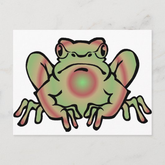 Trippy Frog Postkarte (Vorderseite)