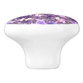 Trippy Funky Boho Groovy Pastel Spiral Fraktal Art Keramikknauf (Seitenansicht)