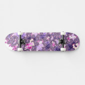 Trippy Funky Boho Groovy Pastel Spiral Fraktal Art Skateboard (Horizontal)