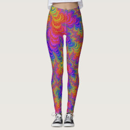 Trippy Funky Bold Abstraktes Rainbow-Fraktal Leggings