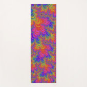 Trippy Funky Bold Abstraktes Rainbow-Fraktal Yogamatte (Vorderseite)