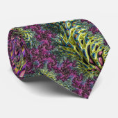 Trippy Funky Groovy Digitales Abstraktes Fraktal A Krawatte (Gerollt)