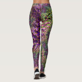 Trippy Funky Groovy Digitales Abstraktes Fraktal A Leggings (Rückseite)