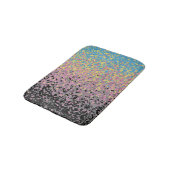 Trippy Funky pixated Polygender Prilag Badematte (Schrägansicht)