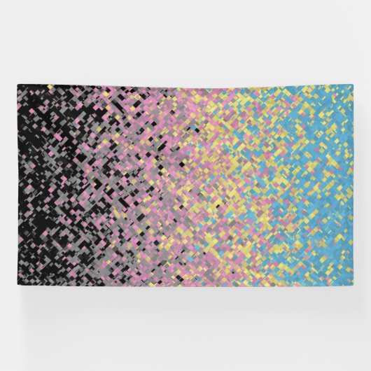 Trippy Funky pixated Polygender Prilag Banner (Horizontal)