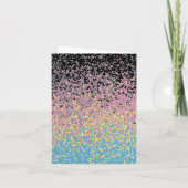 Trippy Funky pixated Polygender Prilag Dankeskarte (Rückseite)