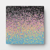 Trippy Funky pixated Polygender Prilag Fotoplatte (Vorderseite)