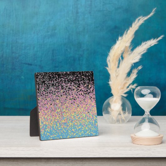 Trippy Funky pixated Polygender Prilag Fotoplatte (InSitu)