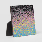Trippy Funky pixated Polygender Prilag Fotoplatte (Vorderseite)