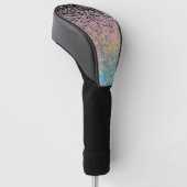 Trippy Funky pixated Polygender Prilag Golf Headcover (angewinkelt)