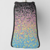 Trippy Funky pixated Polygender Prilag Golf Headcover (Rotieren 90)